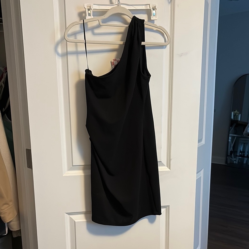 Jump Black Asymmetrical Cocktail Dress